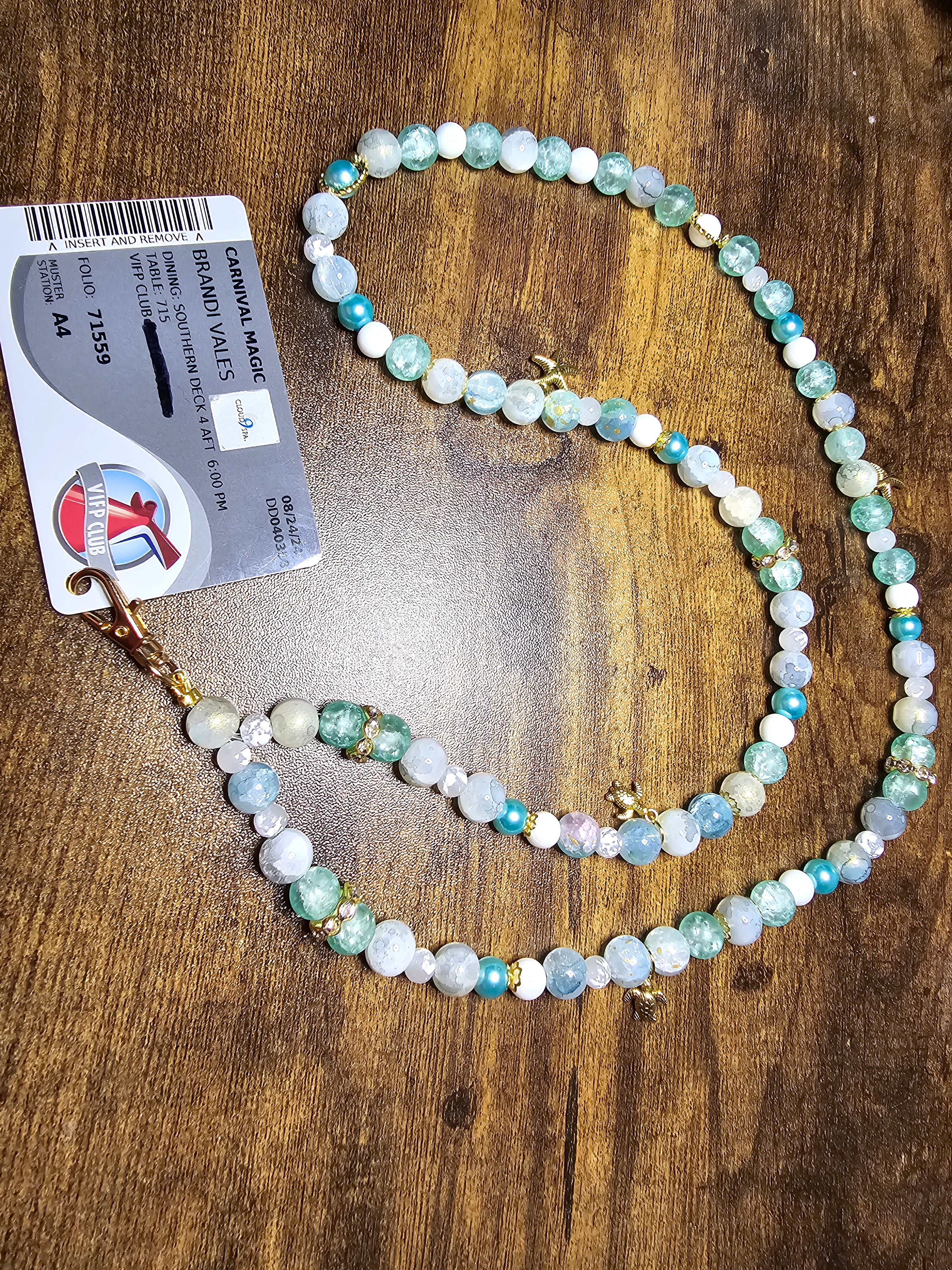 1.5 Custom Beaded Cruise Lanyards