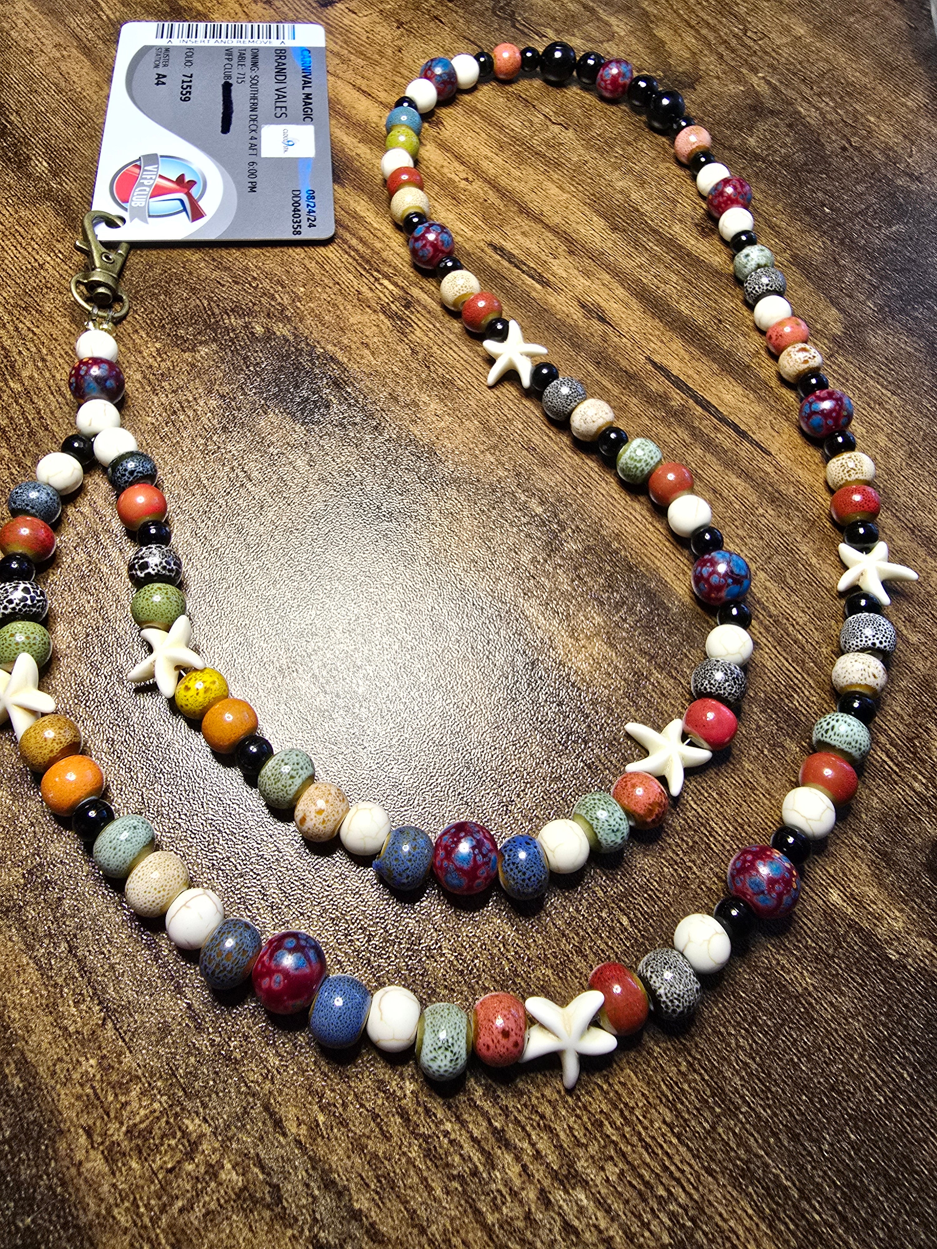 1.5 Custom Beaded Cruise Lanyards