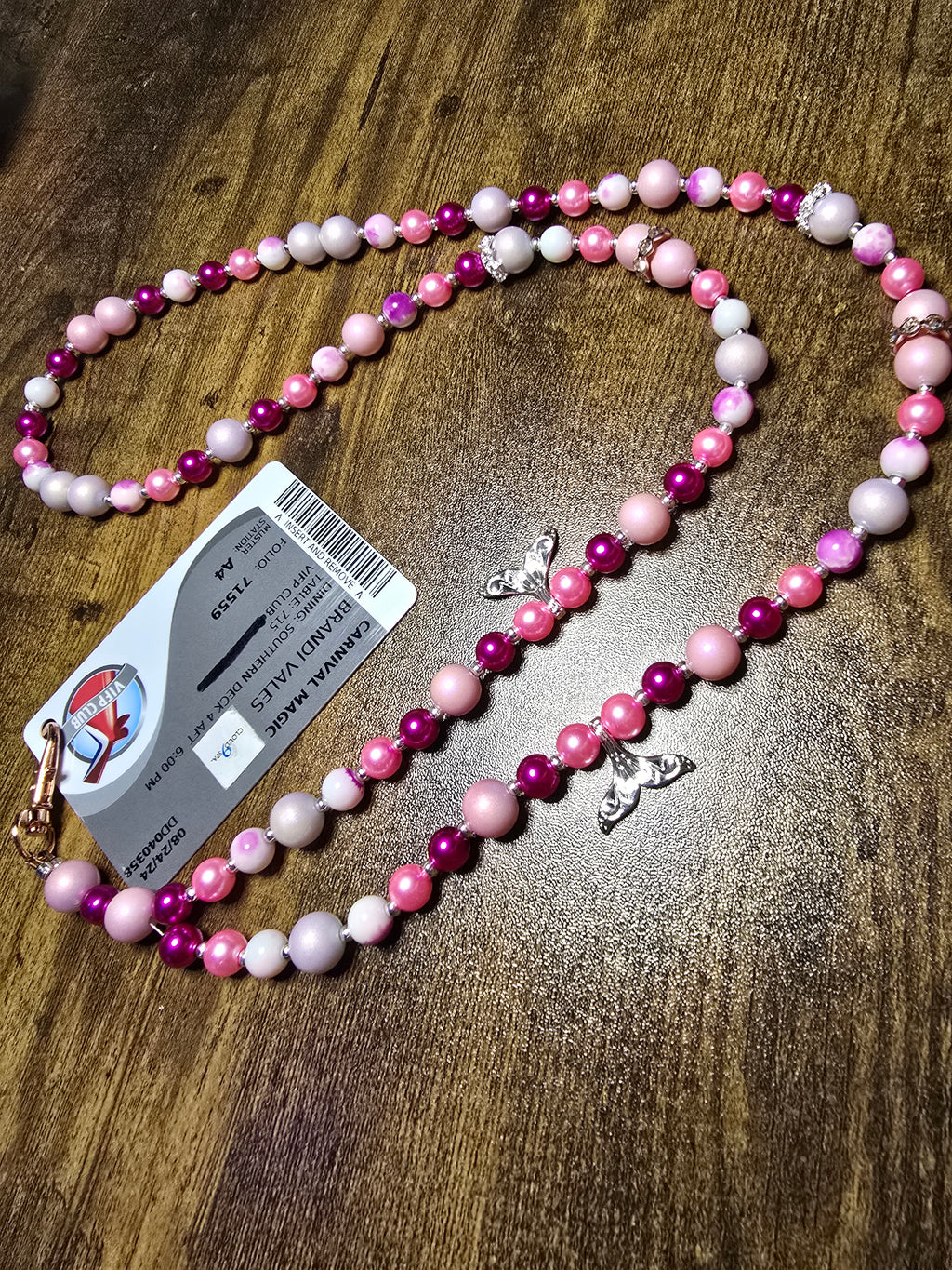 1.5 Custom Beaded Cruise Lanyards