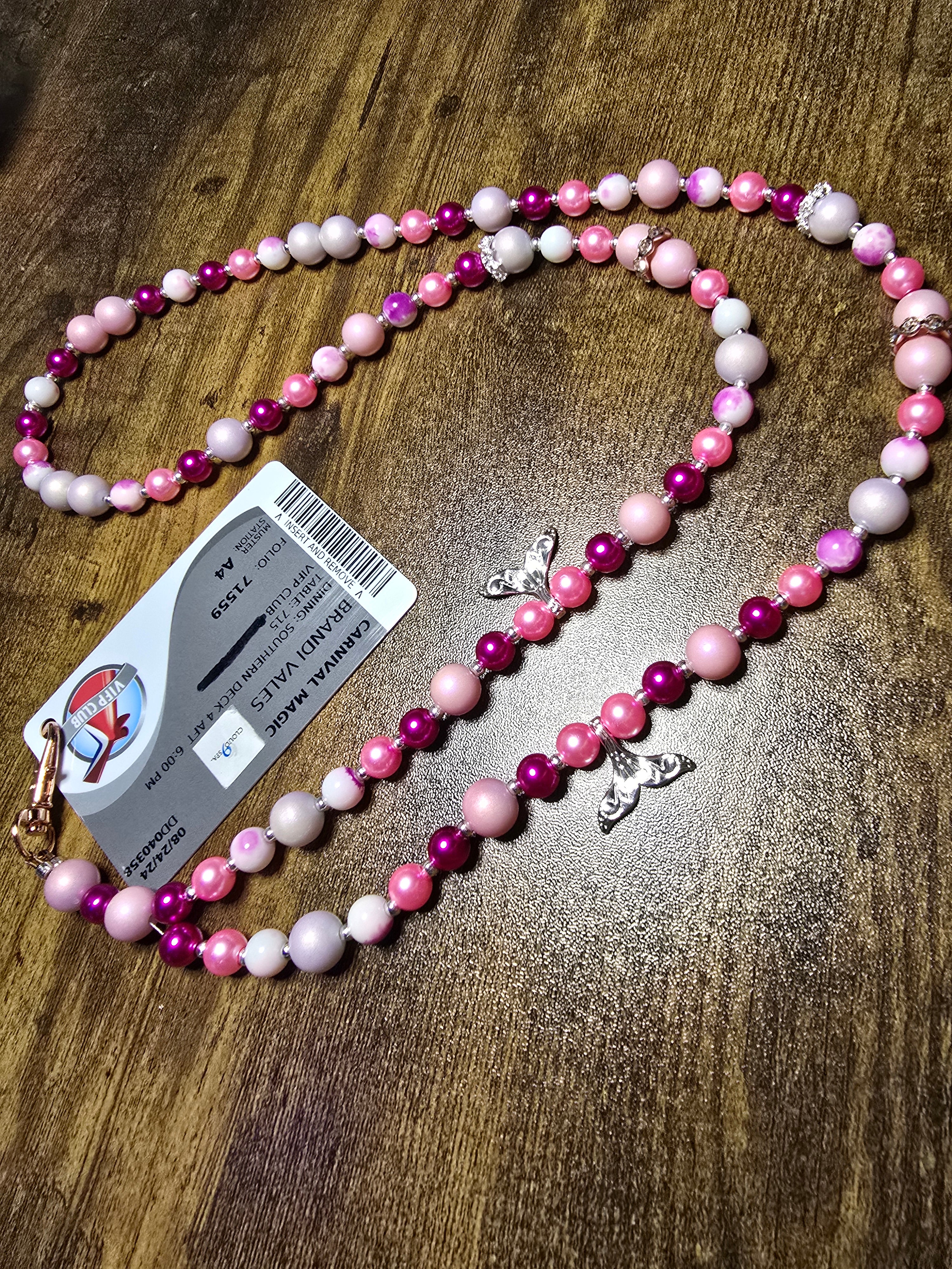 1.5 Custom Beaded Cruise Lanyards