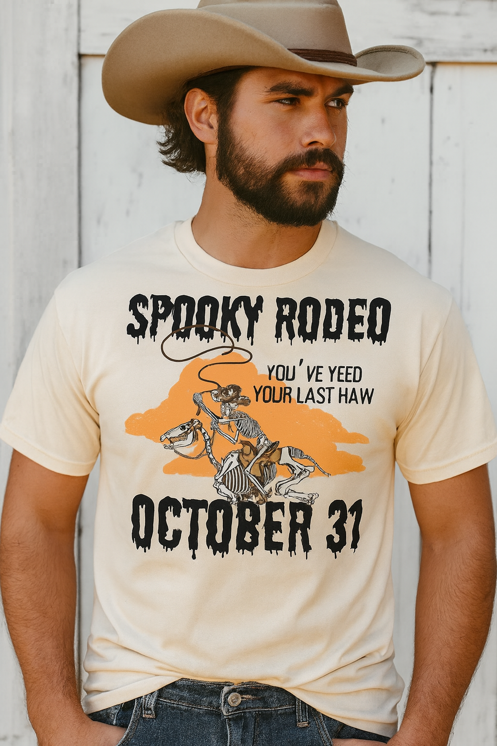 Halloween Yeed your Last Haw Rodeo T-Shirt | Unisex Tee