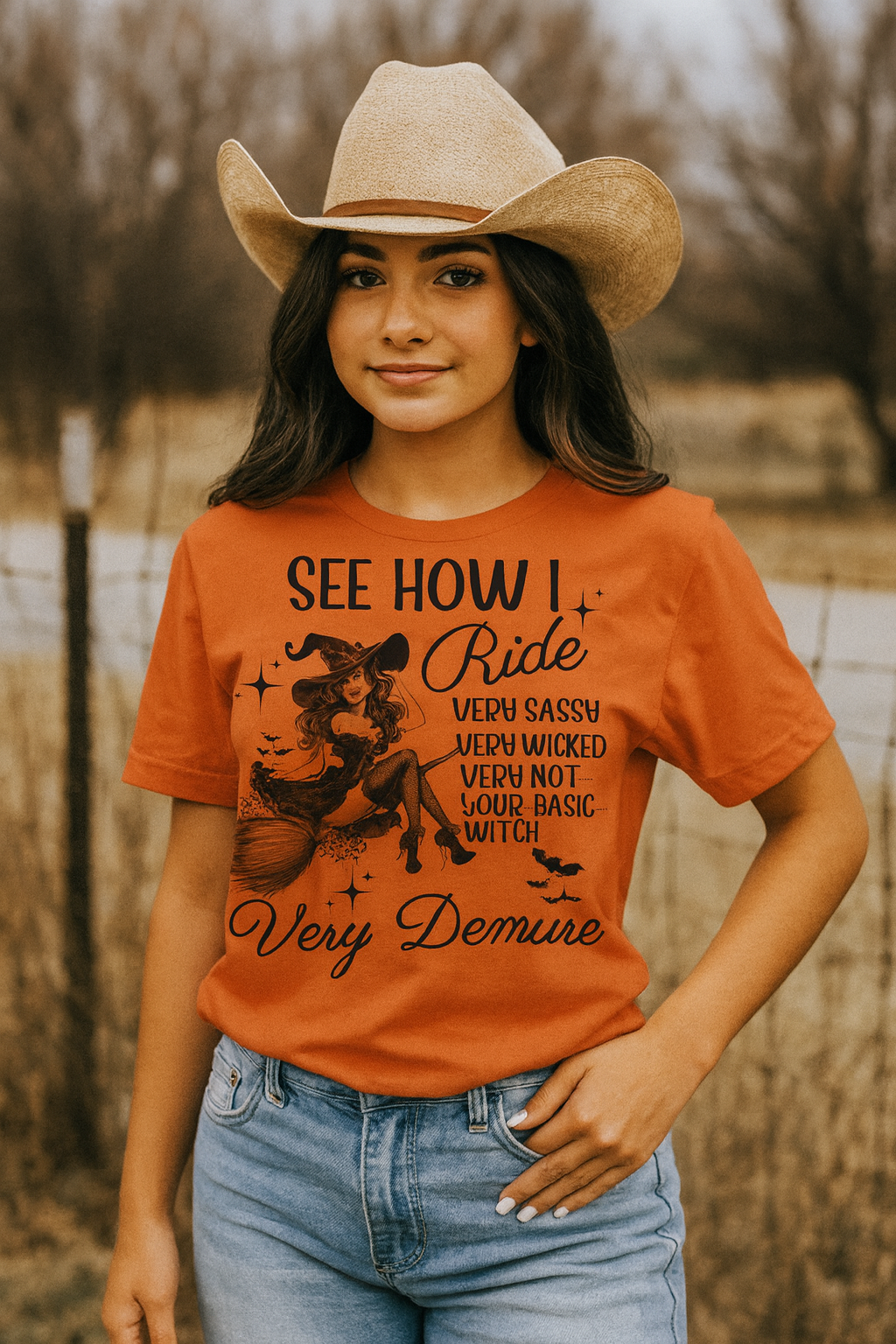 Halloween Ride Demure Unisex Tee