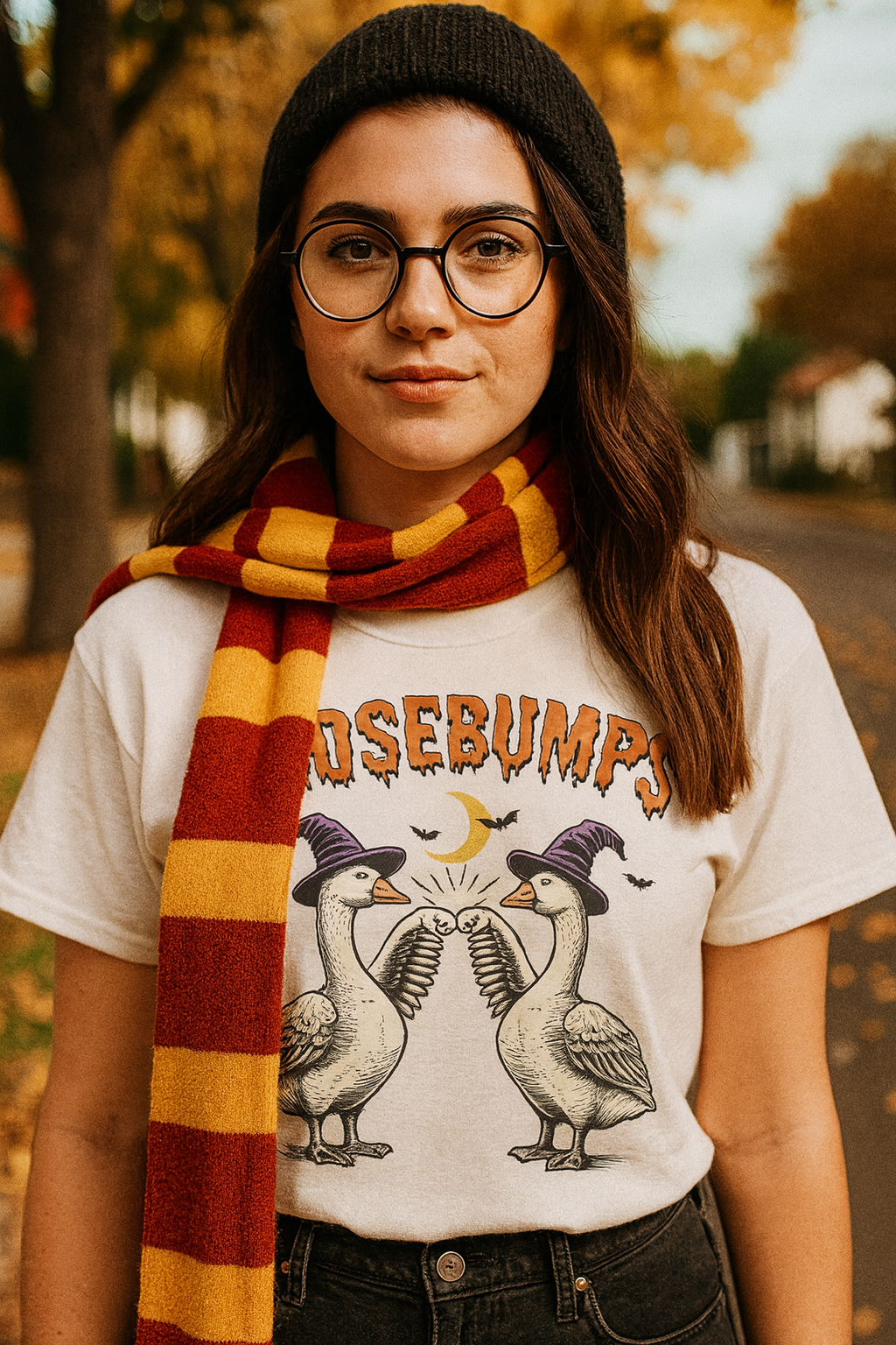 Halloween Goosebumps T-Shirt White