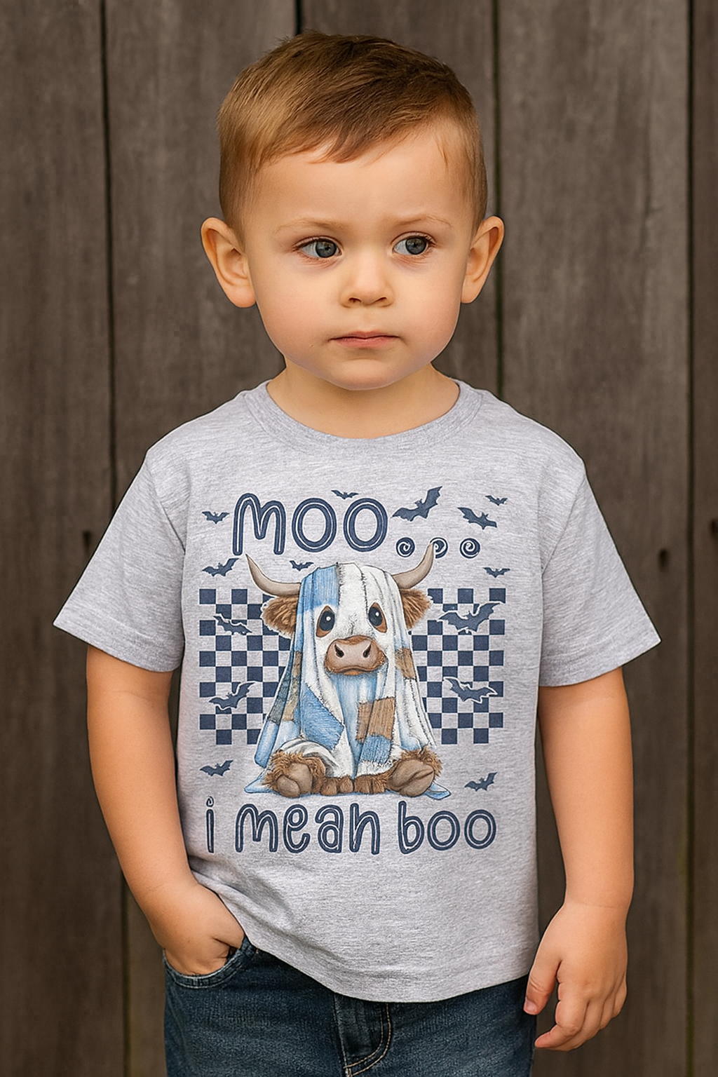 Halloween Cow Moo I mean Boo T-Shirt Unisex Tee