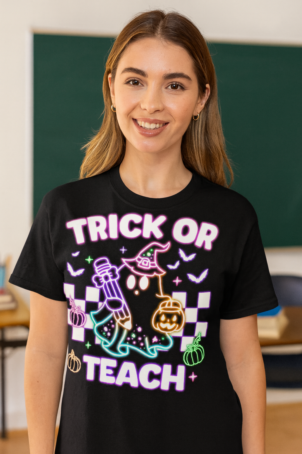 Halloween Trick or Teach Unisex Tee